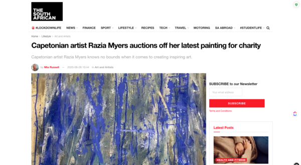Capetonian-artist-Razia-Myers-auctions-off-her-latest-painting-for-charity Capetonian-artist-Razia-Myers-auctions-off-her-latest-painting-for-charity